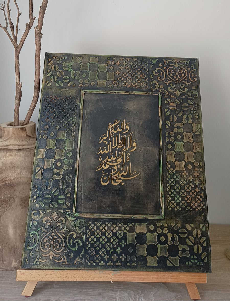 سُبْحَانَ اللَّهِ وَالْحَمْدُ لِلَّهِ وَلا إِلٰهَ إِلَّا اللَّهُ وَاللَّهُ أَكْبَرُ Calligraphy Artwork