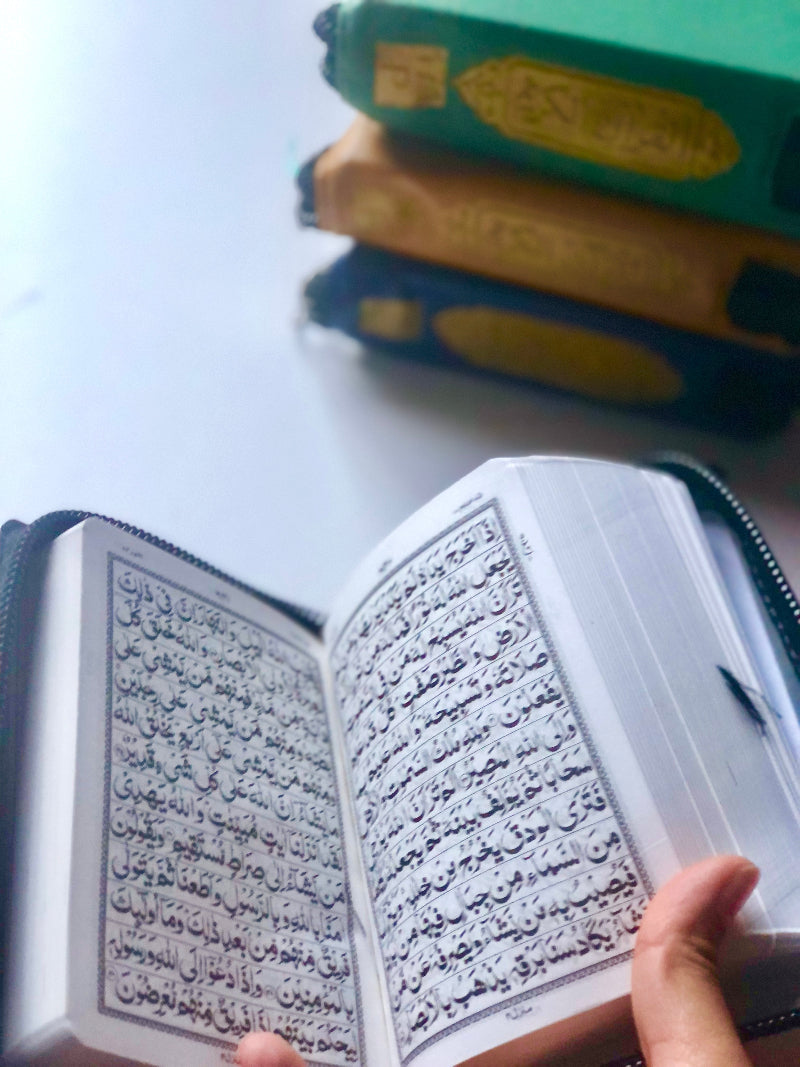 Quran, small/medium size with zip cover