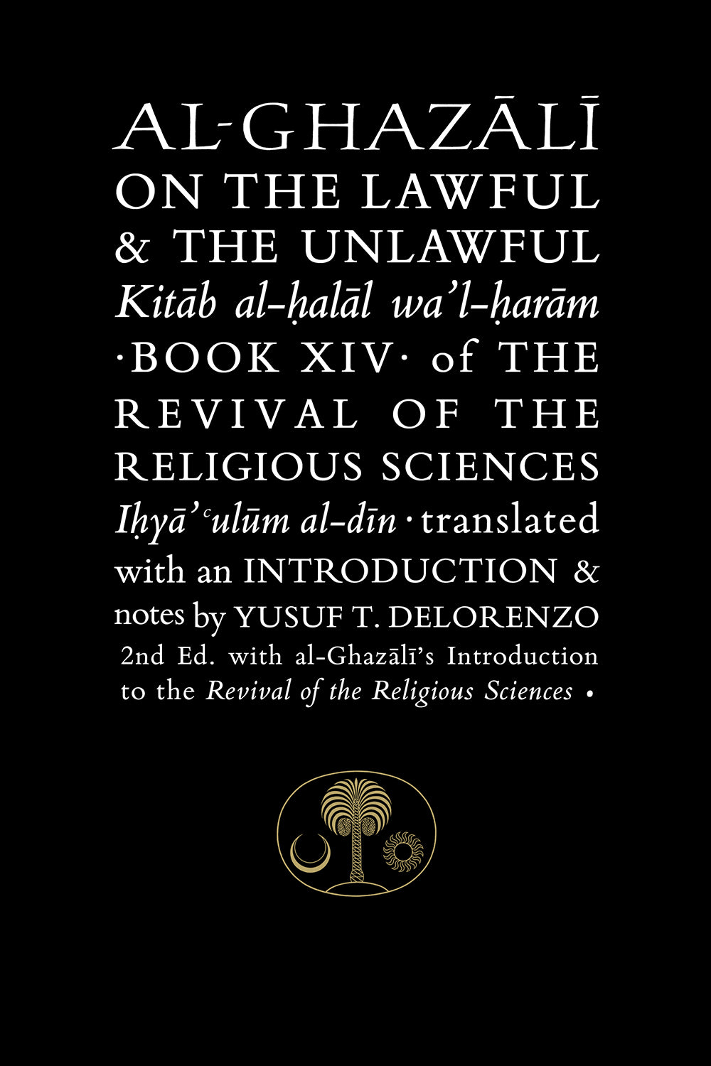 Al-Ghazali on the Lawful and the Unlawful — UK reference edition cover