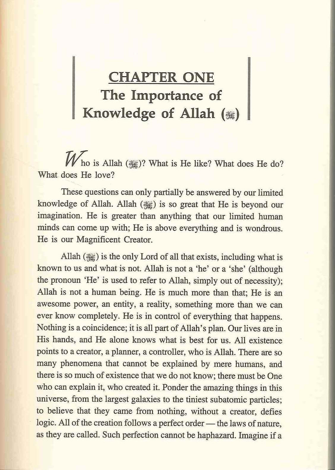 Who Is Allah? — genuine inside-page preview, chapter one