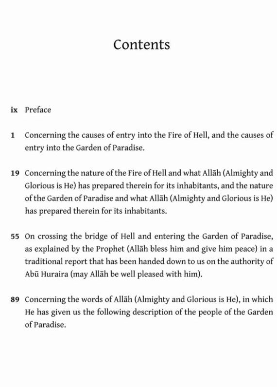 A Concise Description of Jannah and Jahannam: The Garden of Paradise and the Fire of Hell