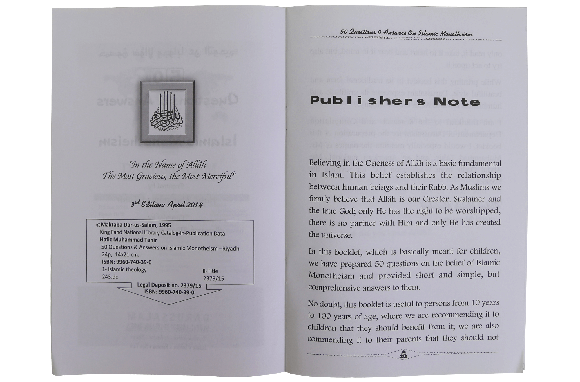 50 Questions & Answers on Islamic Monotheism