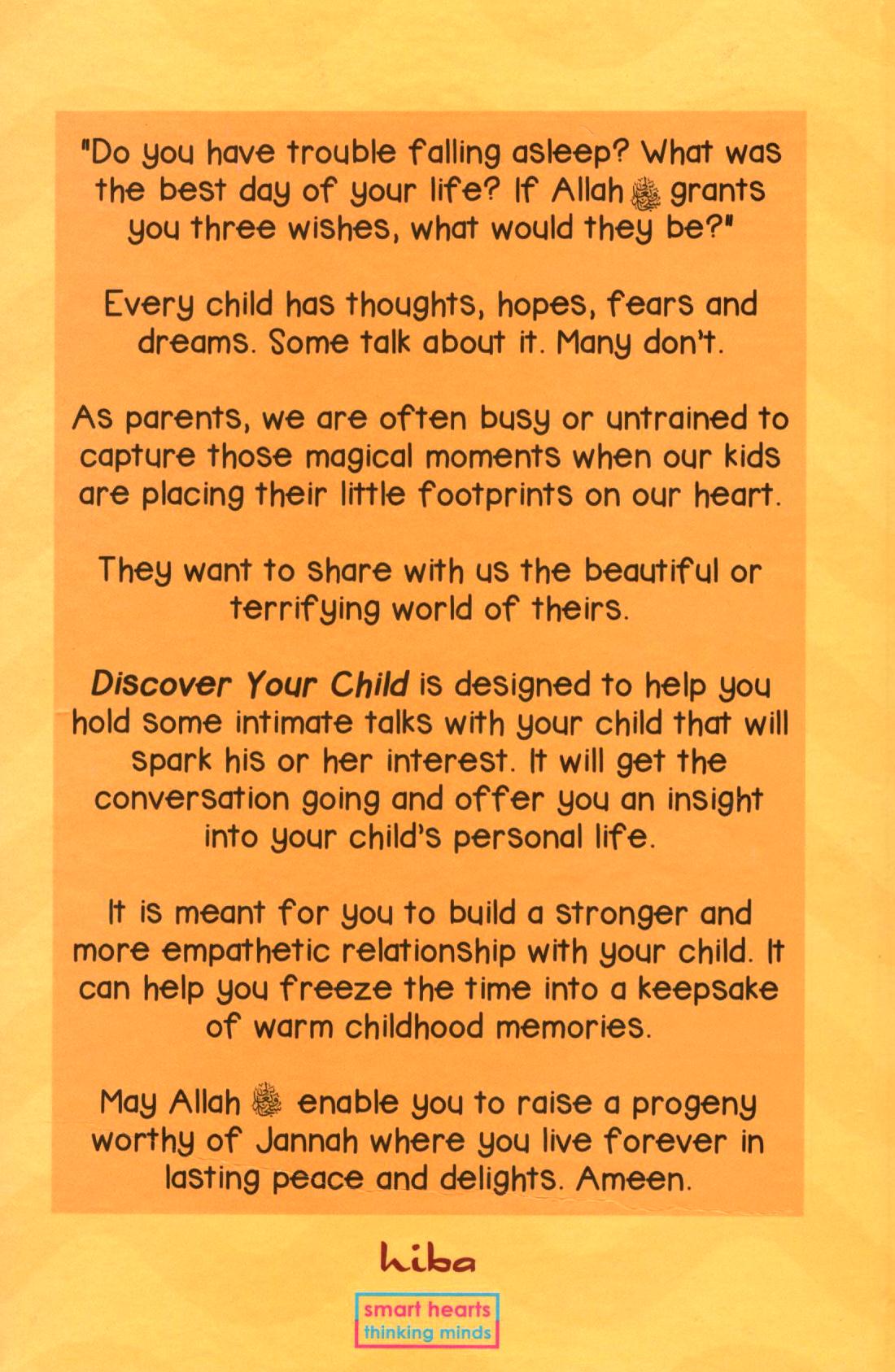 Discover Your Child! The Book of 100 Questions: Ask, Listen, Understand, Record and Cherish