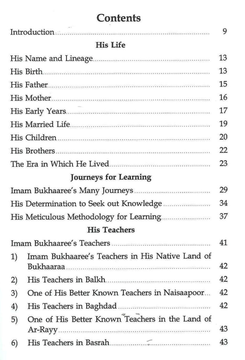 The Biography Of Imam Bukhaaree (Bukhari)