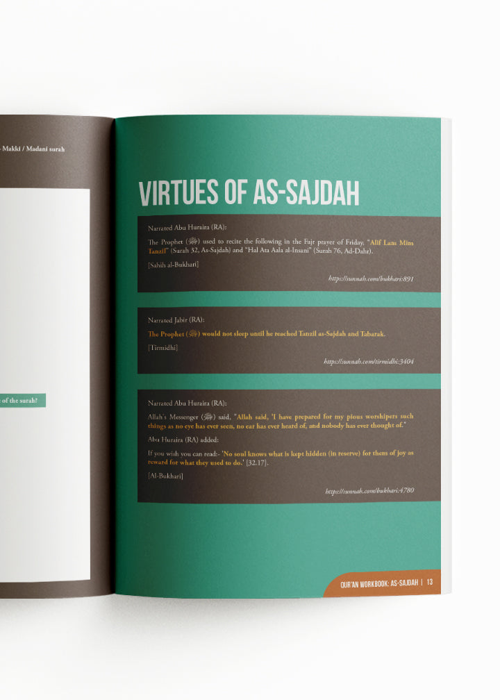Qur'an Workbook Series: Surah As-Sajdah
