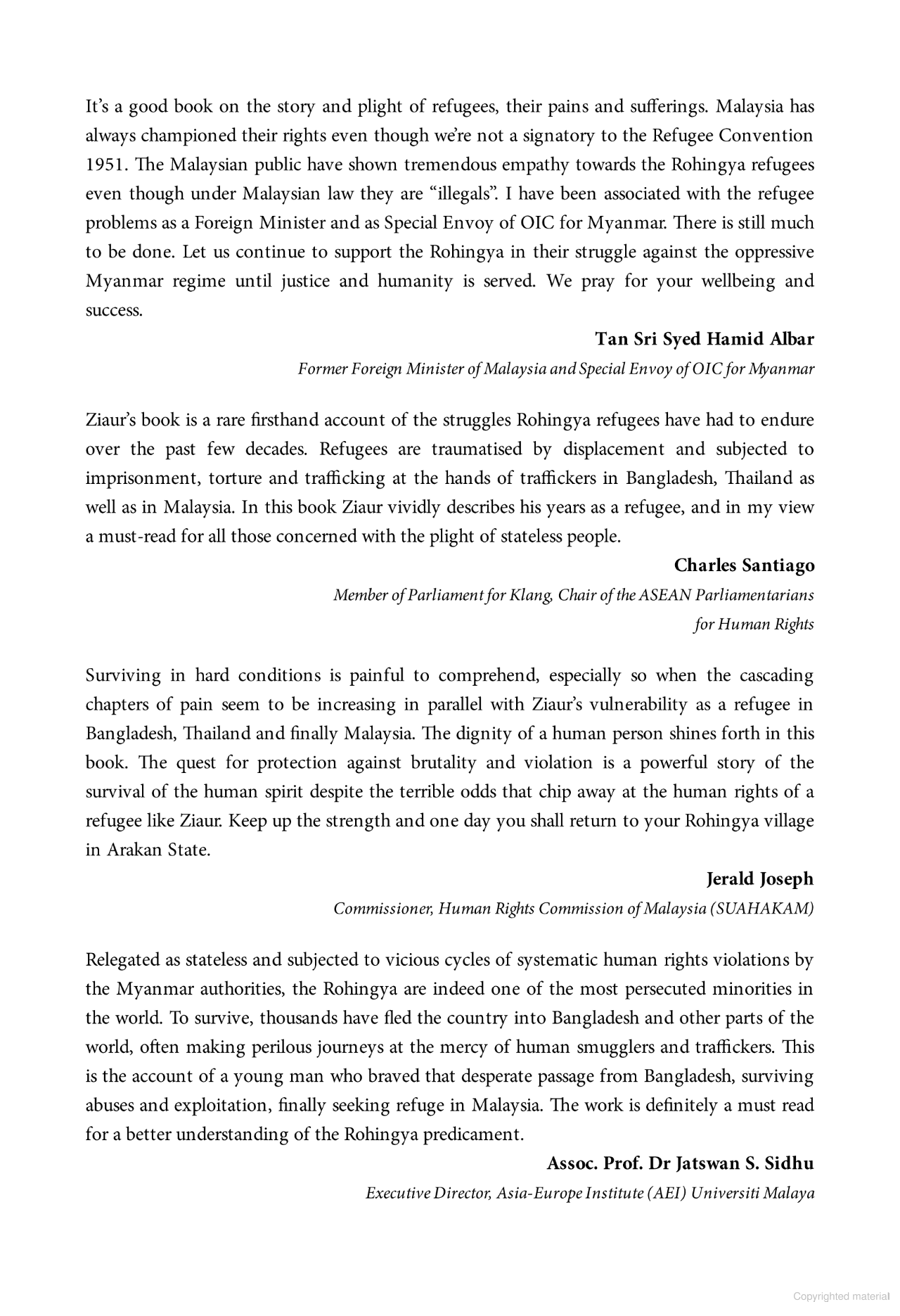 Survivor: My Life As Rohingya Refugee