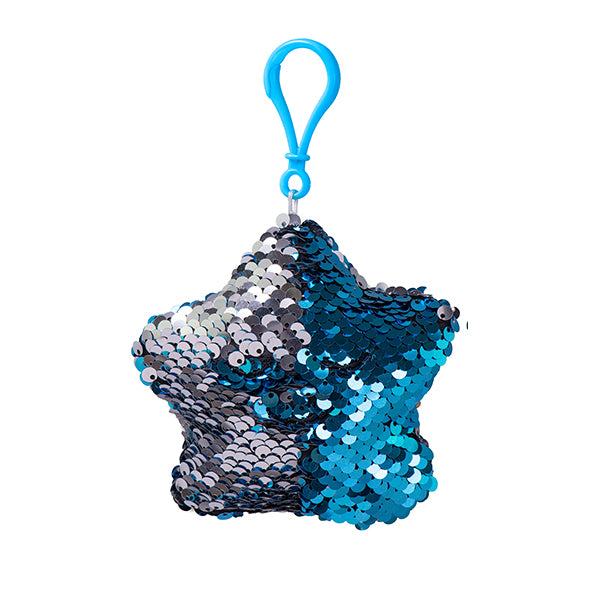 Flippable Sequins My Bedtime Dua’ Keyring ( Blue / Silver )