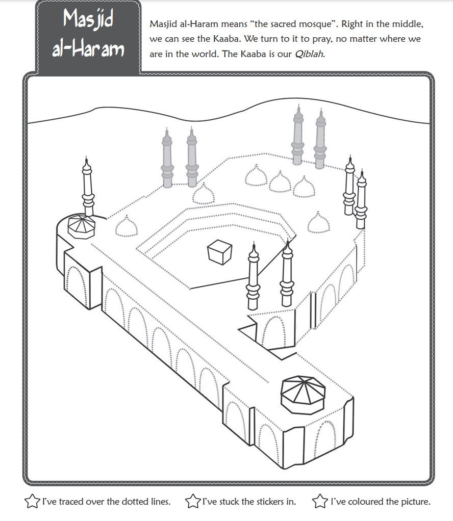 Makkah and Madinah Activity Book with stickers