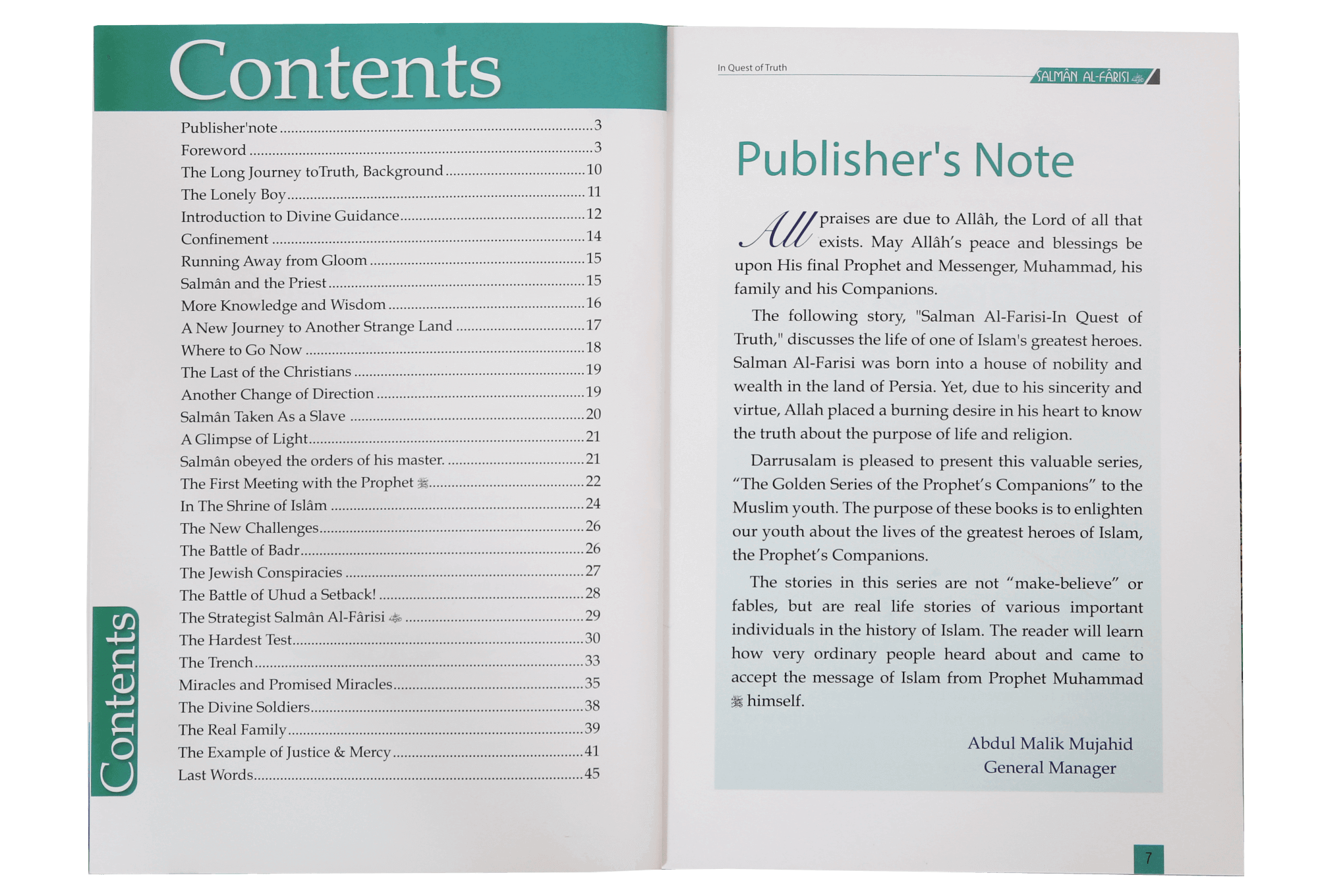 Salman Al- Farisi: In Quest of the Truth