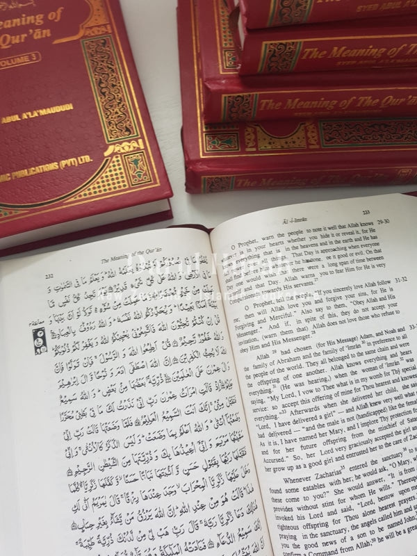 Tafheem Ul Quran (Meaning Of The Quraan) Tafsir - 6 Volume Set