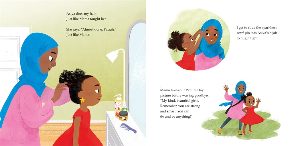 The Kindest Red interior – Sisters getting ready for picture day