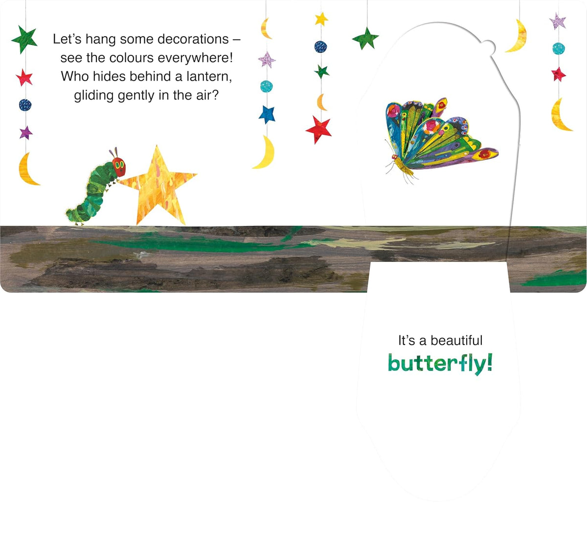 The Very Hungry Caterpillar’s Eid interior – open lantern flap revealing a butterfly