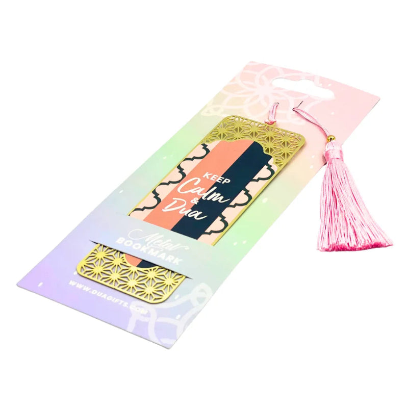 Metal Bookmark: Keep Calm & Dua