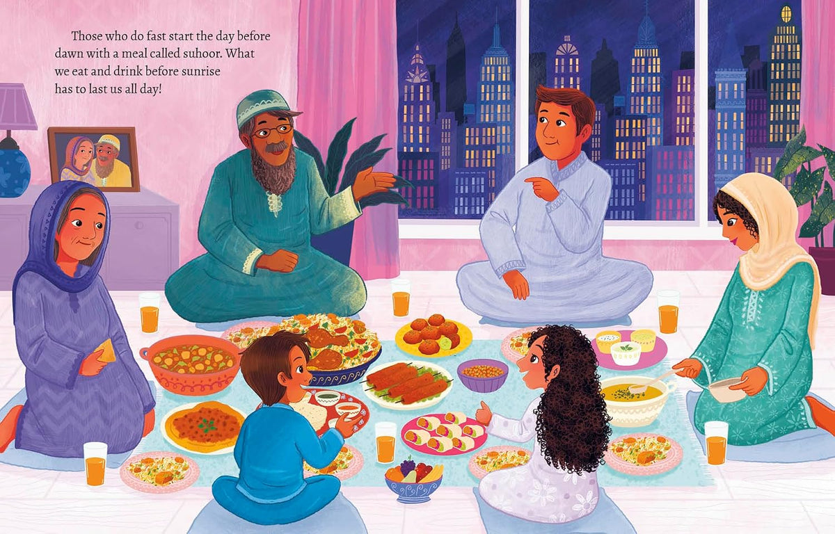 Ramadan: A Holy Month interior – family sharing suhoor before dawn