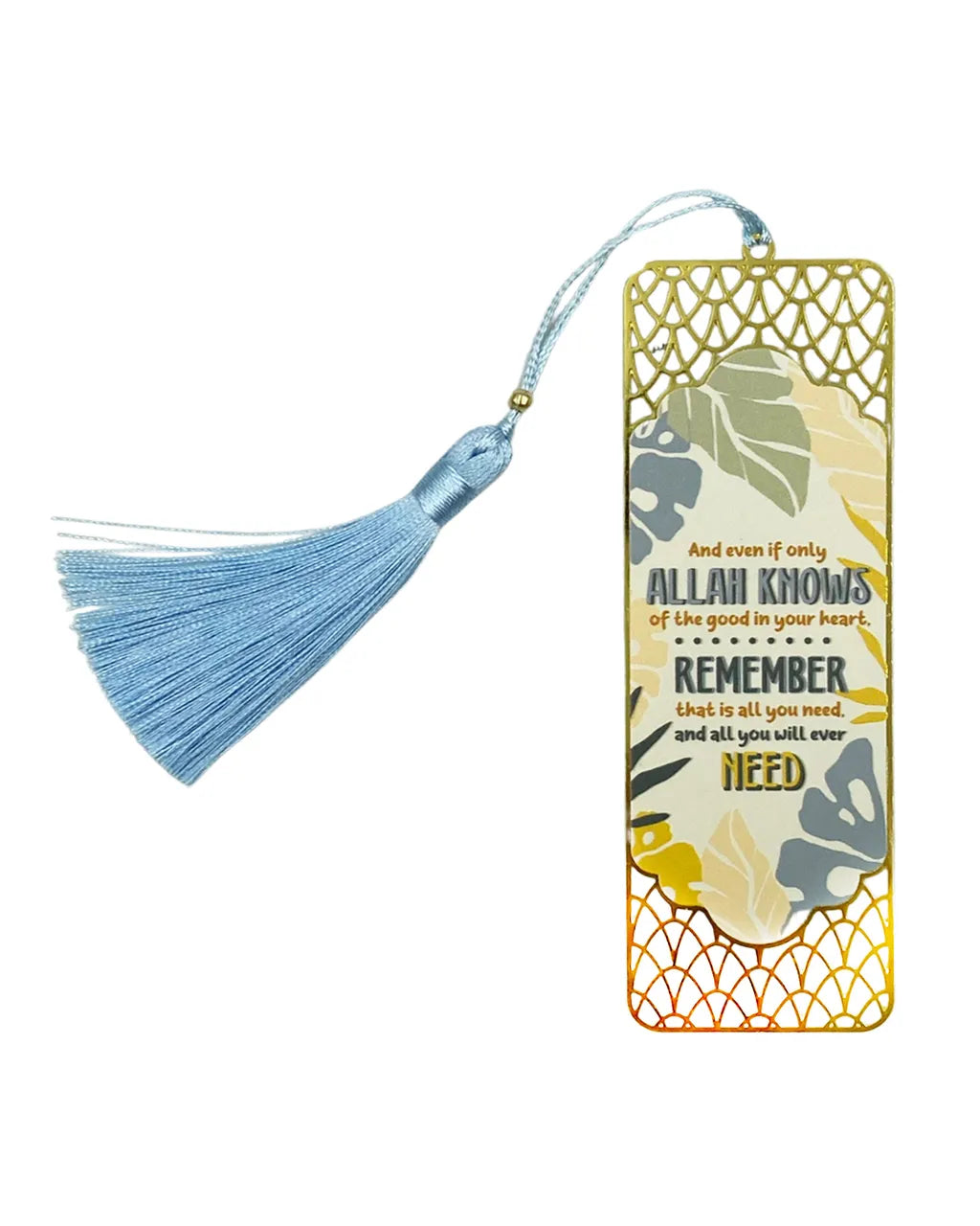 Metal Bookmark: Allah Knows the Good in Your Heart