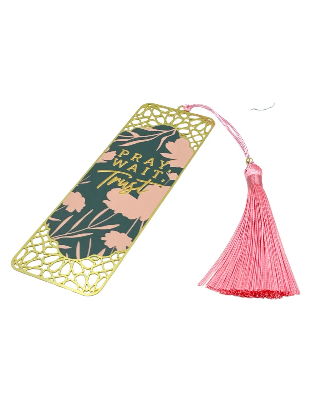 Metal Bookmark: Pray, Wait, Trust