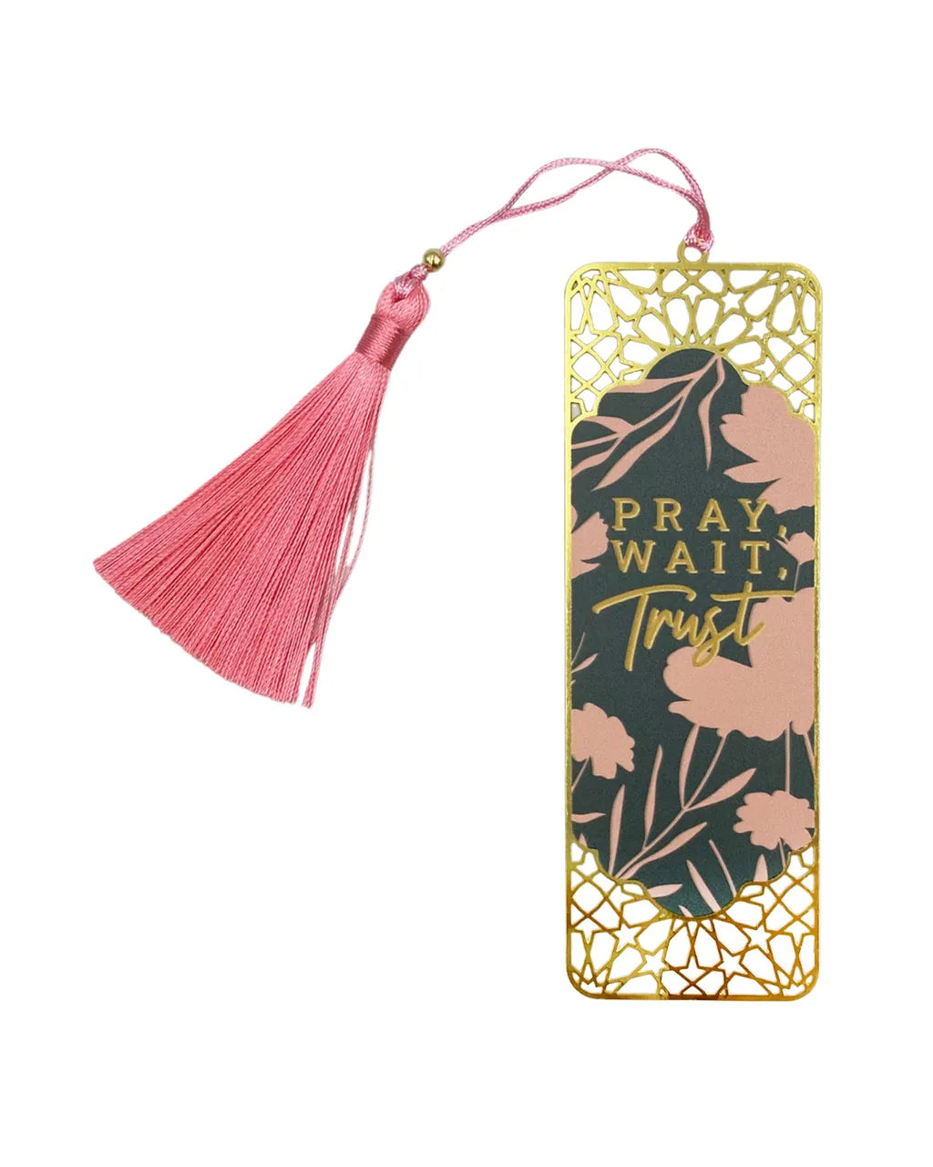 Metal Bookmark: Pray, Wait, Trust