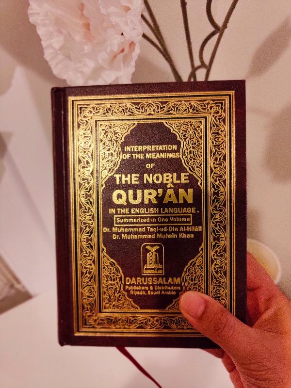 The Noble Quran, English translation, small size