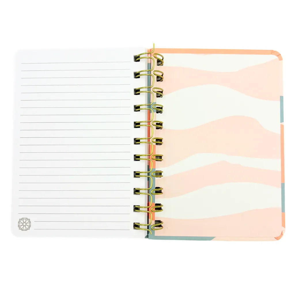 Inside back cover and lined page of the Dua Gifts A6 notebook