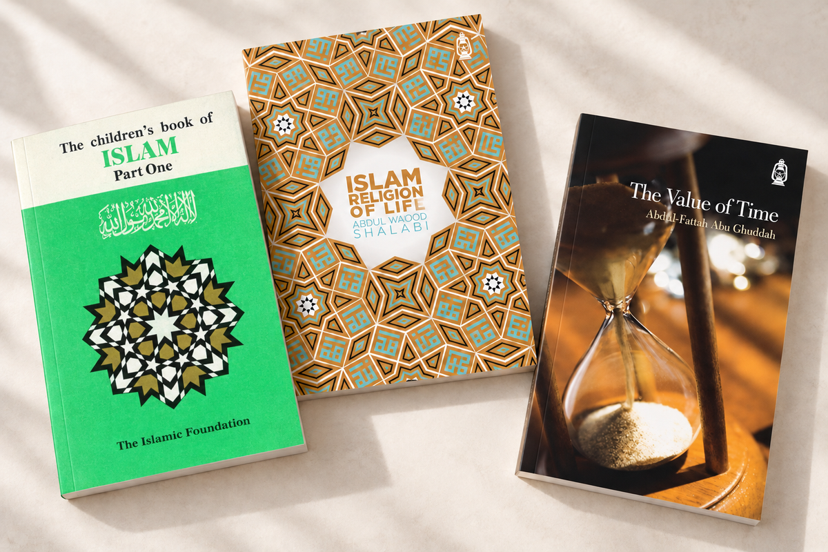 Children’s Book of Islam Part One, Islam Religion of Life and The Value of Time on a light background