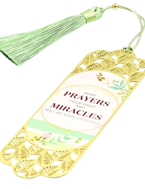 Make Prayers Your Habit — Dua Gifts Metal Bookmark — product image