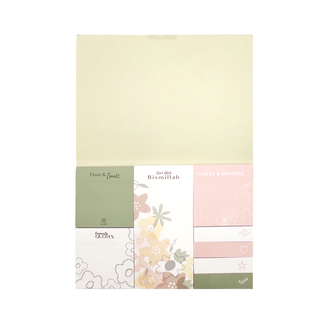 Dua Gifts Inhale Sabr, Exhale Shukr sticky notepad design and sticky notes