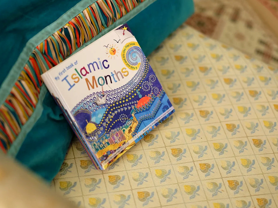 Islamic Months book in a cosy reading corner