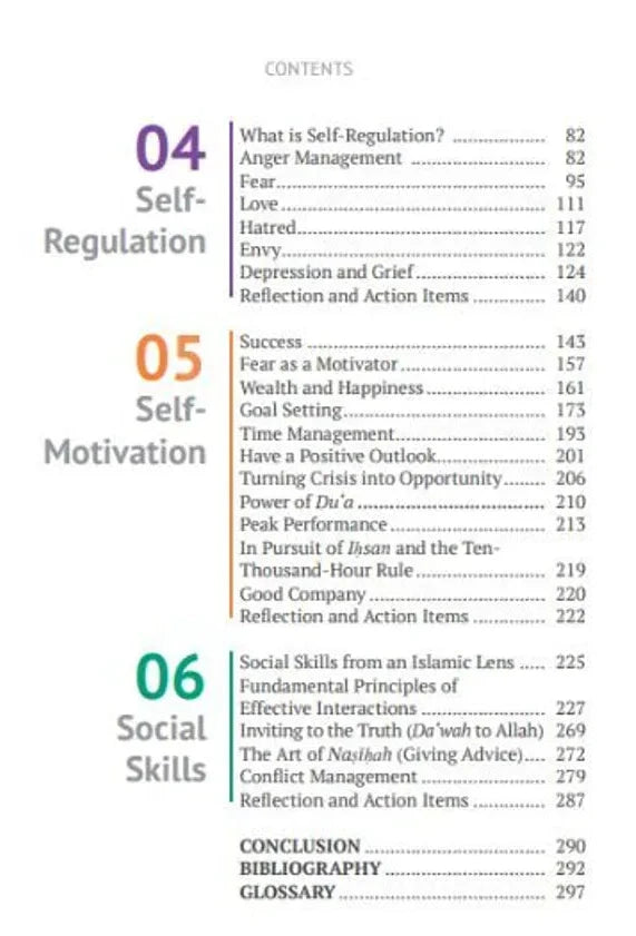 Further contents from Nurturing Emotional Intelligence including self-regulation