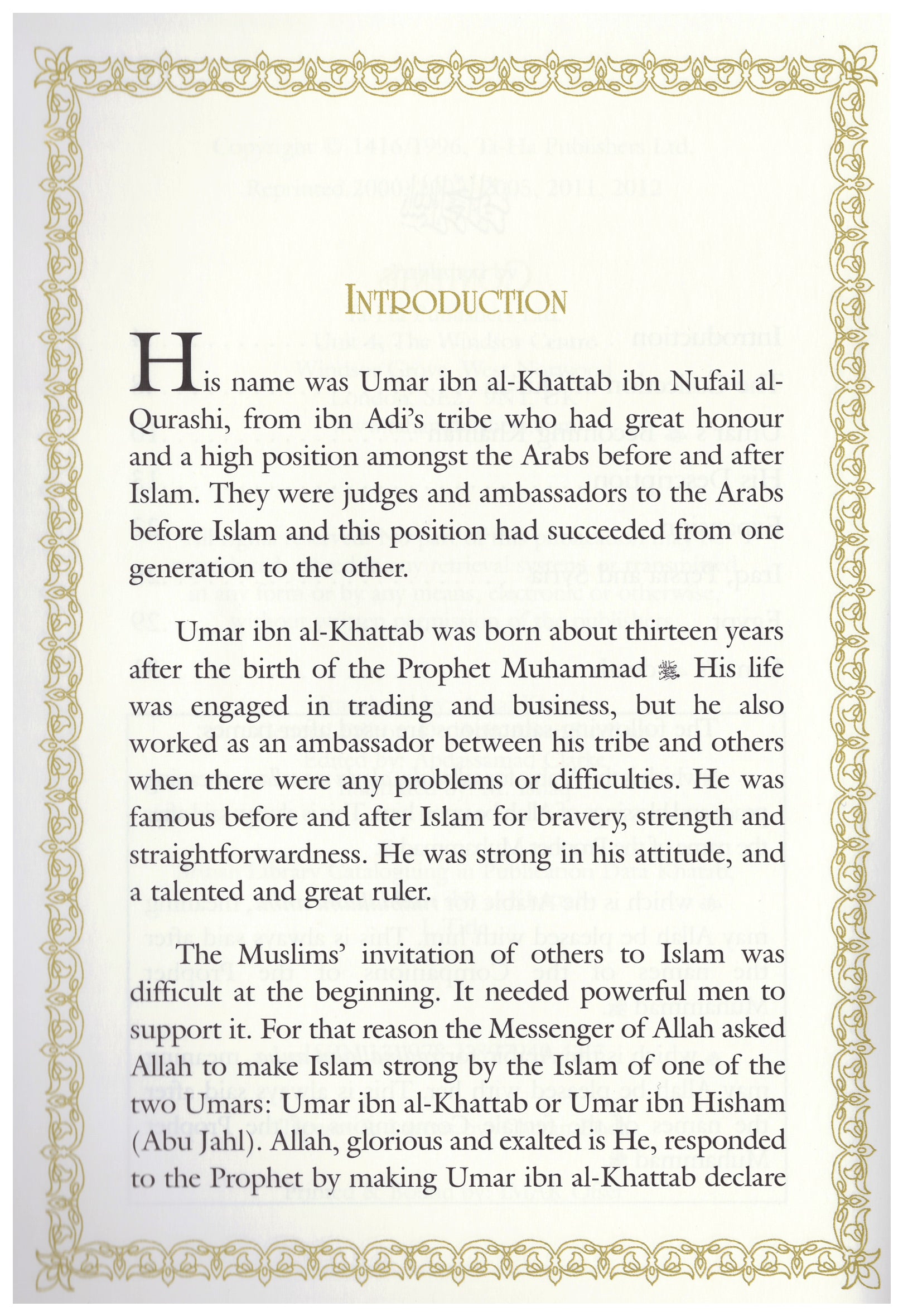 Umar ibn Al-Khattab (RA)