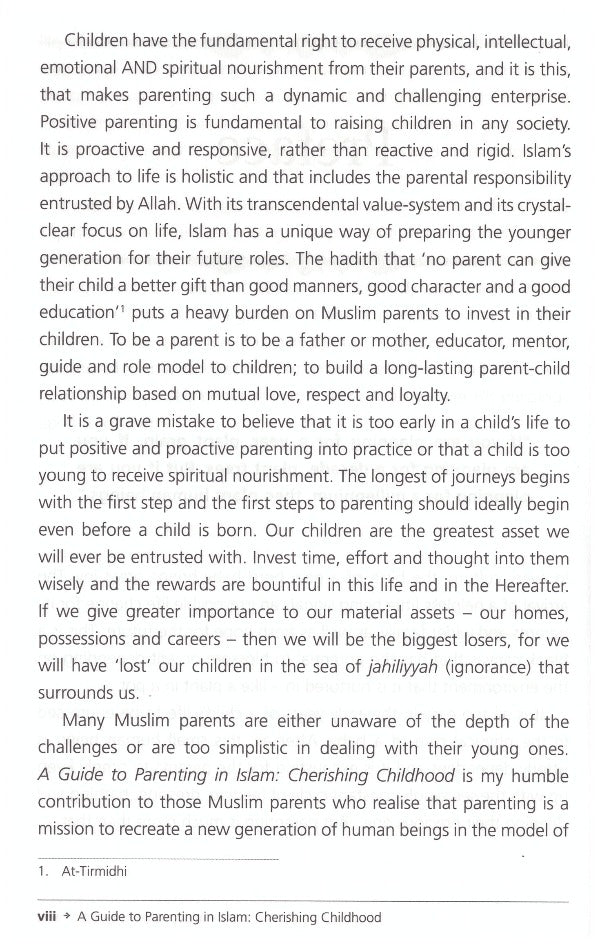 A Guide to Parenting in Islam: Cherishing Childhood