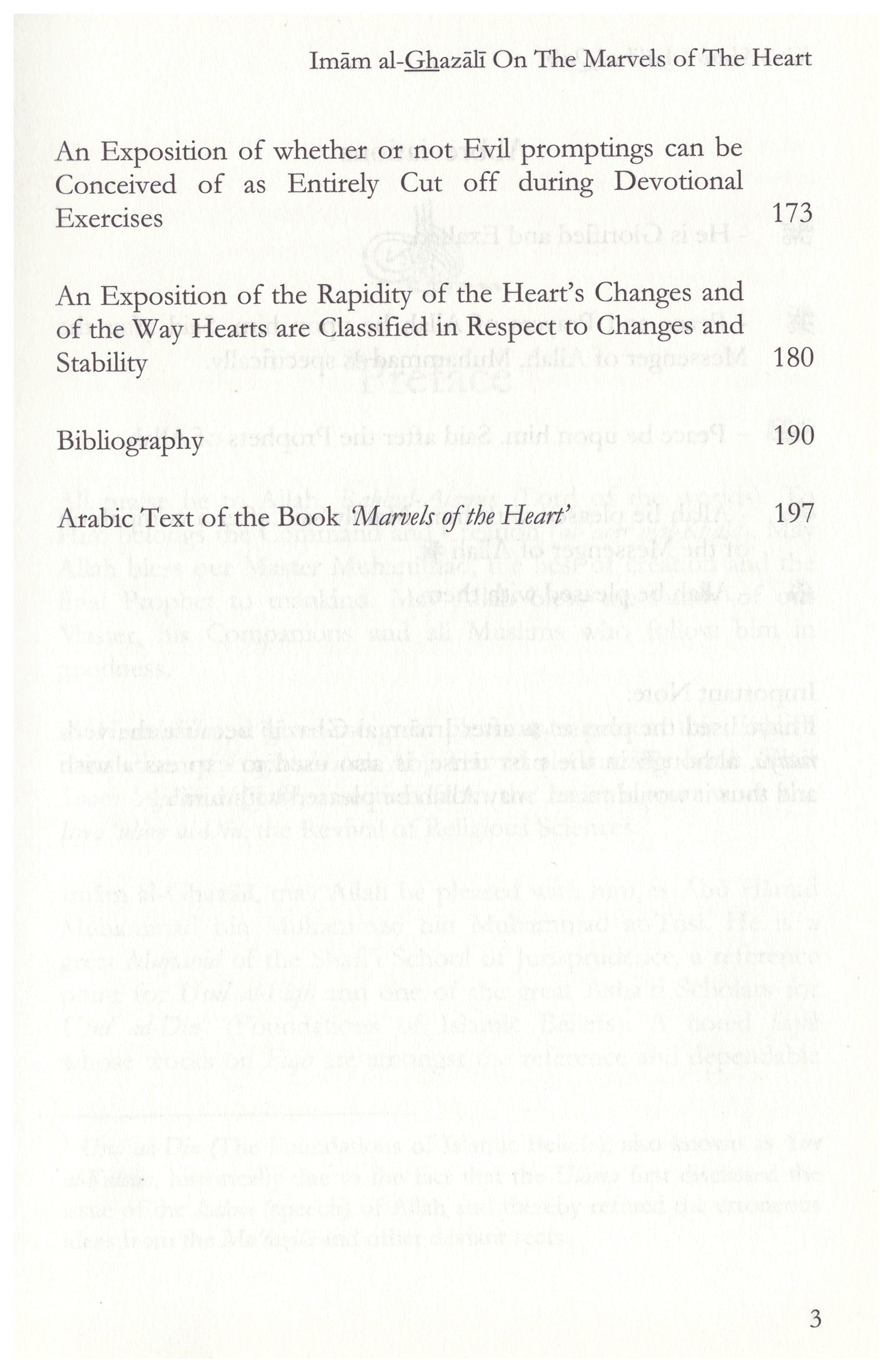 The Marvels of the Heart by Imam Al-Ghazali