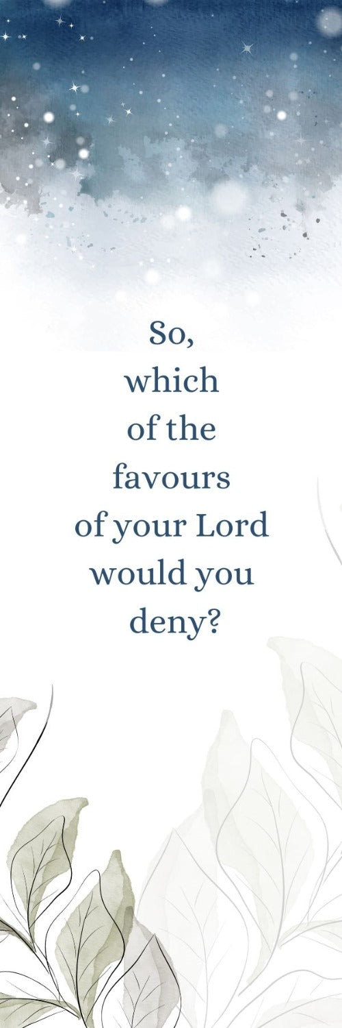 Bookmark "So, which of the favours of your Lord would you deny?"