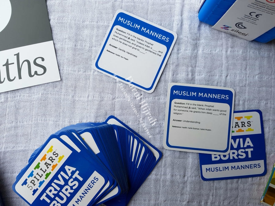 5Pillars Trivia Burst: Muslim Manners- The Fun Islamic Card Game Games