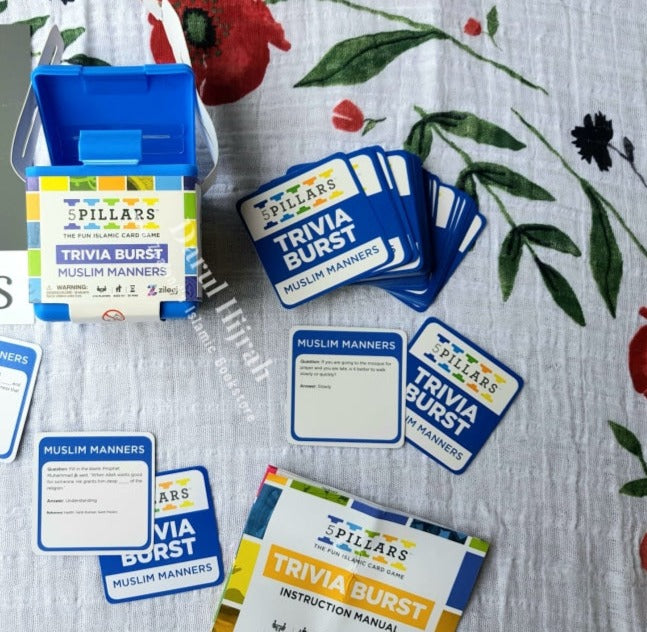 5Pillars Trivia Burst: Muslim Manners- The Fun Islamic Card Game Games