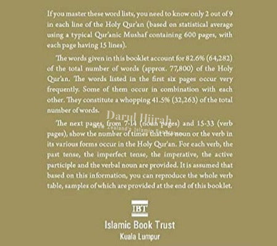 80% Of Quranic Words: Classified Word Lists For Easy Memorisation Print Books