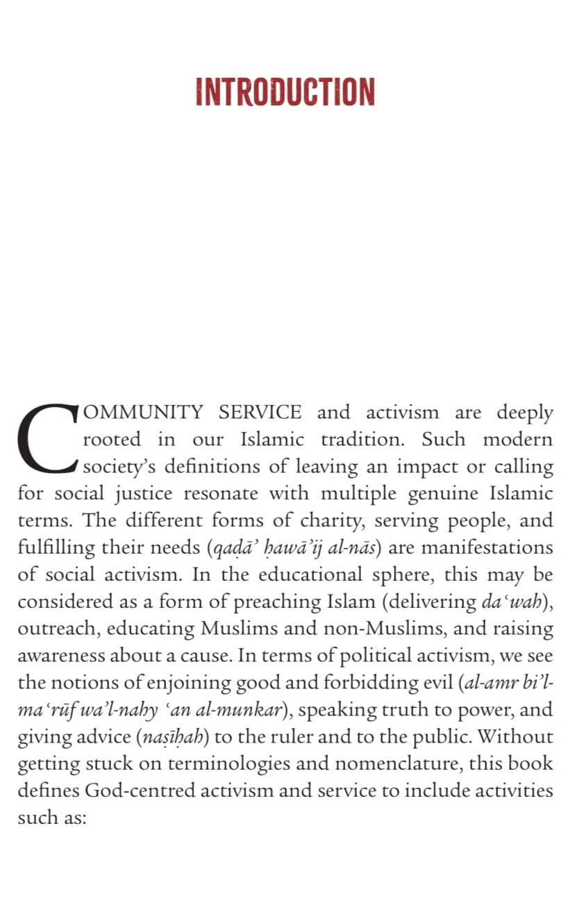 40 Hadith on Community Service and Activism