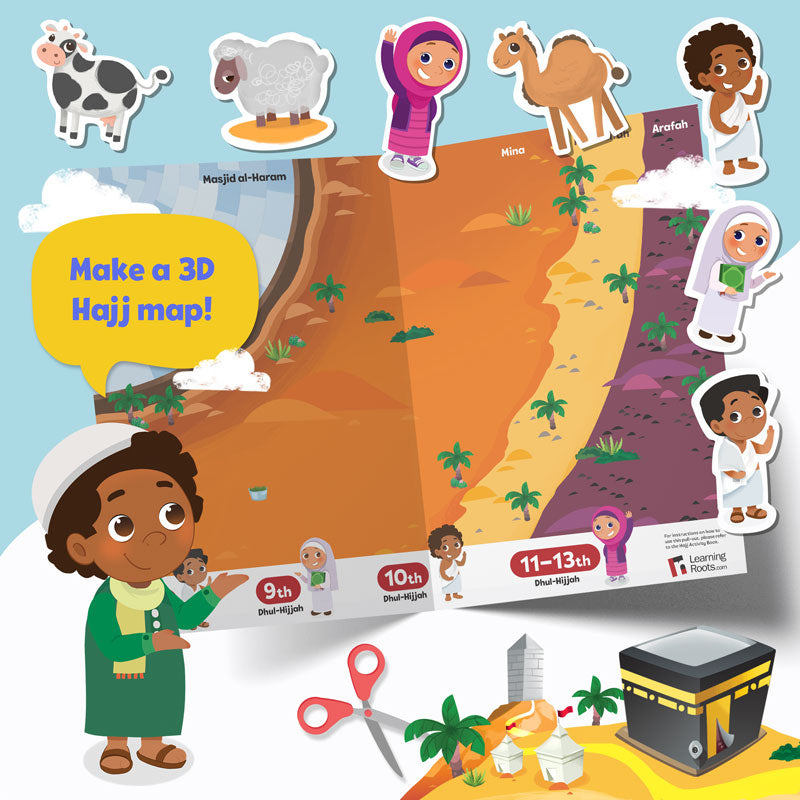 Hajj & Umrah Activity Book with stickers, activities, stories & art and craft!