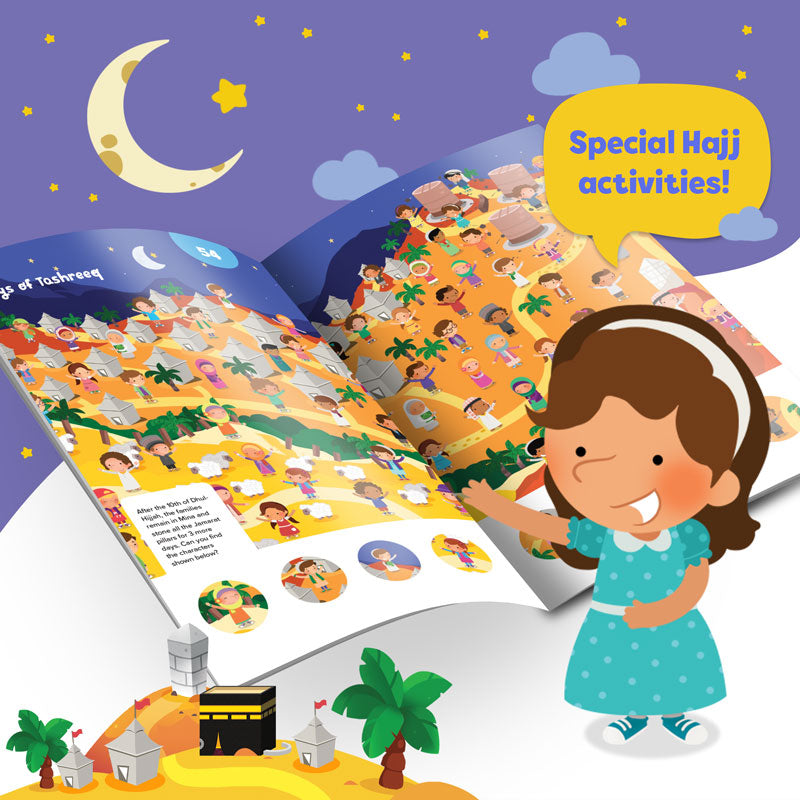 Hajj & Umrah Activity Book (Little Kids): Full of Activities, Stickers, Illustrations, Art and craft ideas!