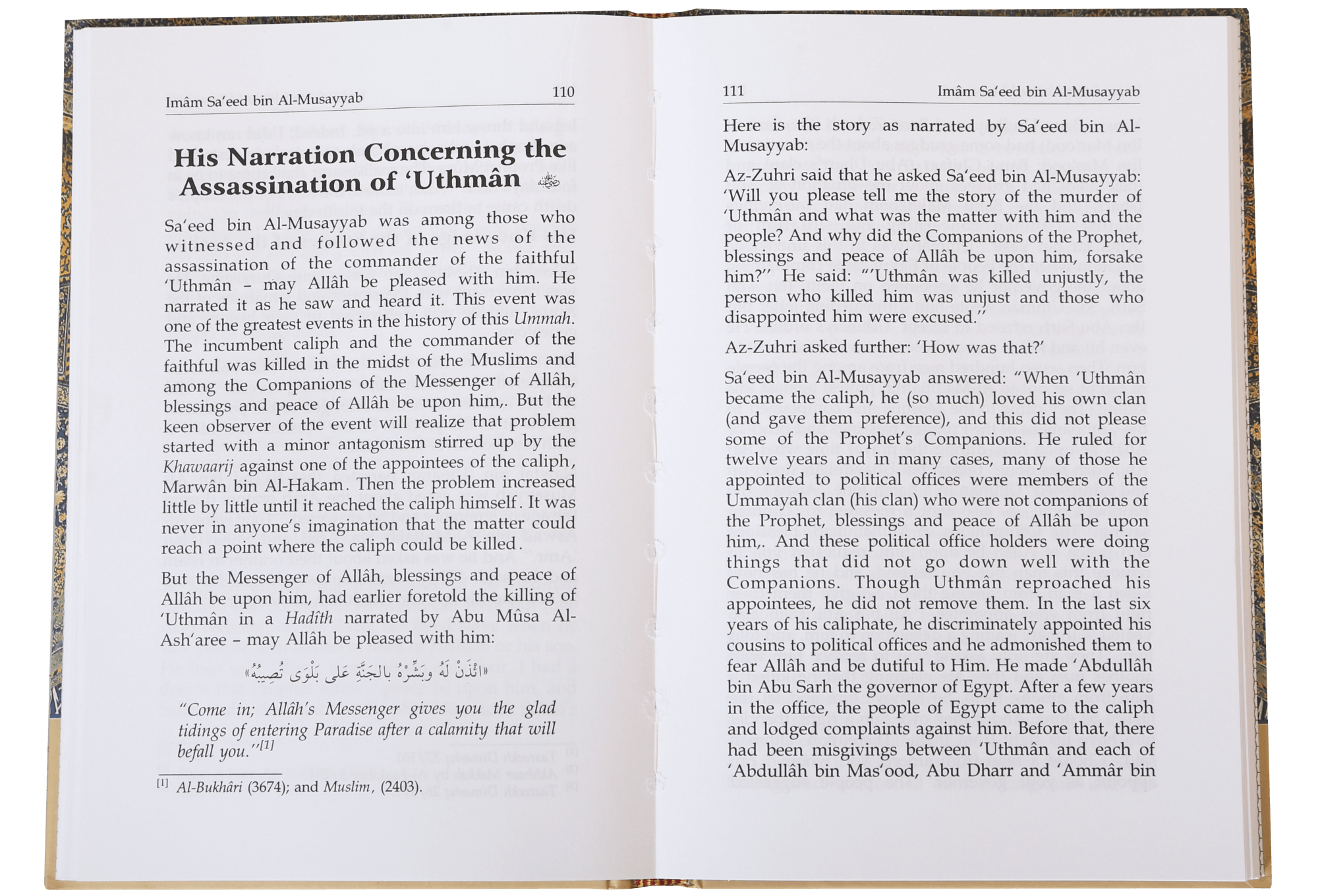 The Biography Of Imam Saeed Bin Al Musayyab