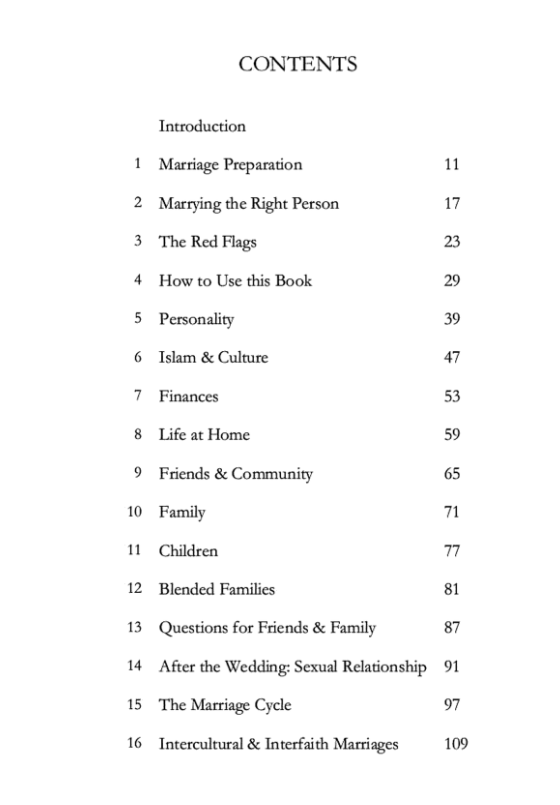 Before the Wedding: Questions for Muslims to Ask Before Getting Married