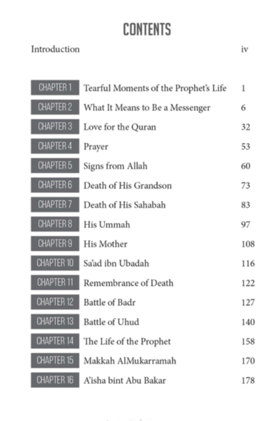 Tearful Moments of Rasulullah ﷺ