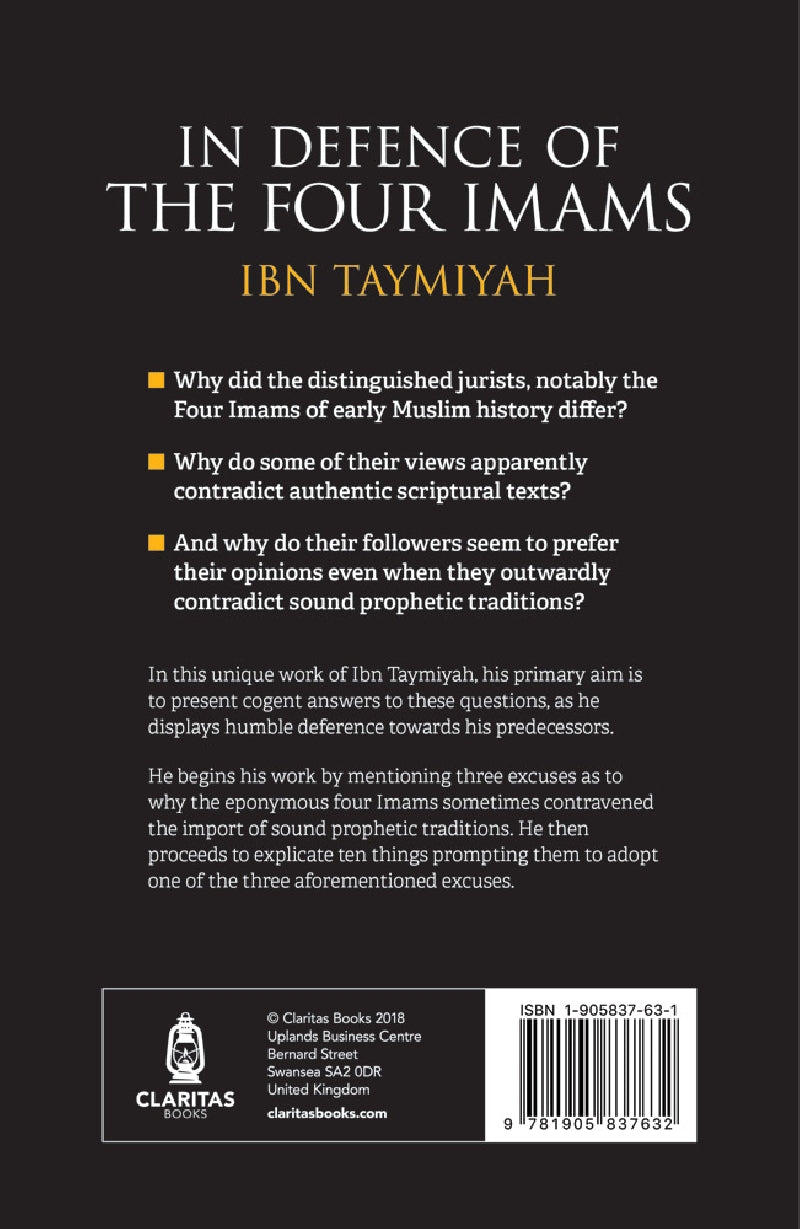 In Defence of the Four Imams, by Ibn Taymiyah