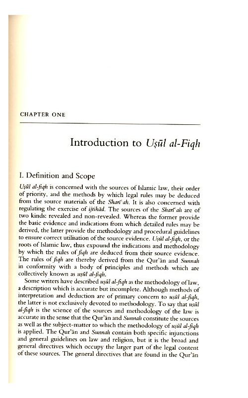 Principles of Islamic Jurisprudence