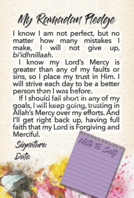 Ramadan: The Month Of Mercy Not Perfection: A Ramadan Journal Books