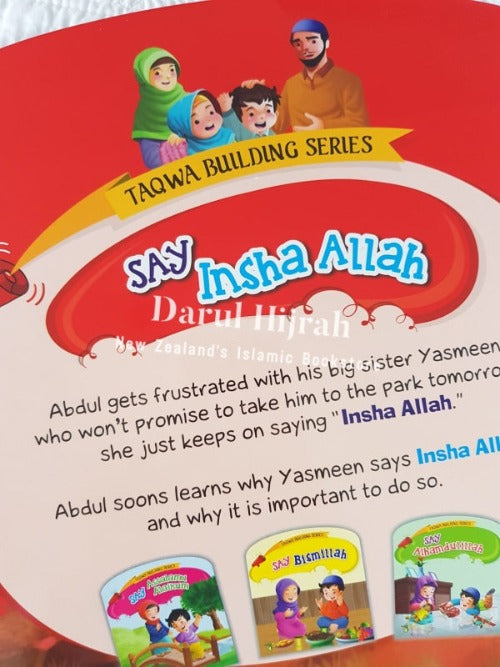 Say Insha Allah (Taqwa Building Series) Books