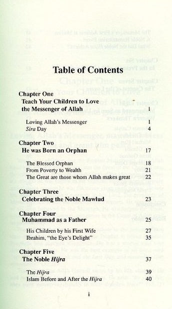 Teach Your Children To Love The Prophet Muhammad ﷺ