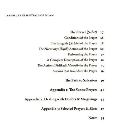 The Absolute Essentials of Islam: Faith, Prayers & The Path of Salvation