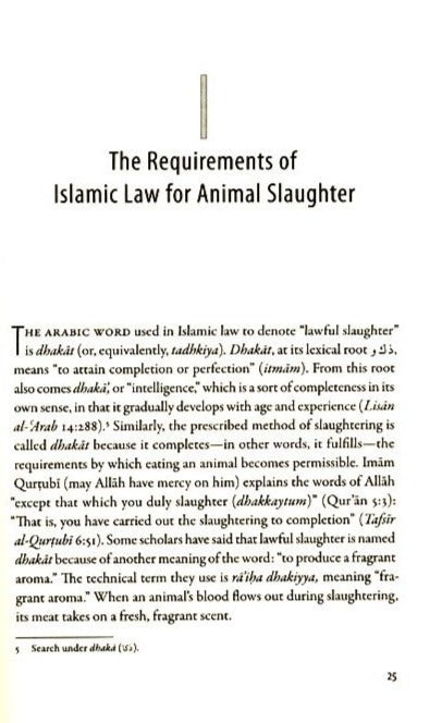 The Islamic Laws of Animal Slaughter