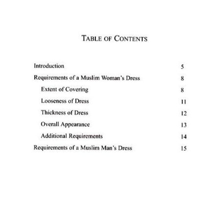 The Muslim Woman's and Muslim Man's Dress