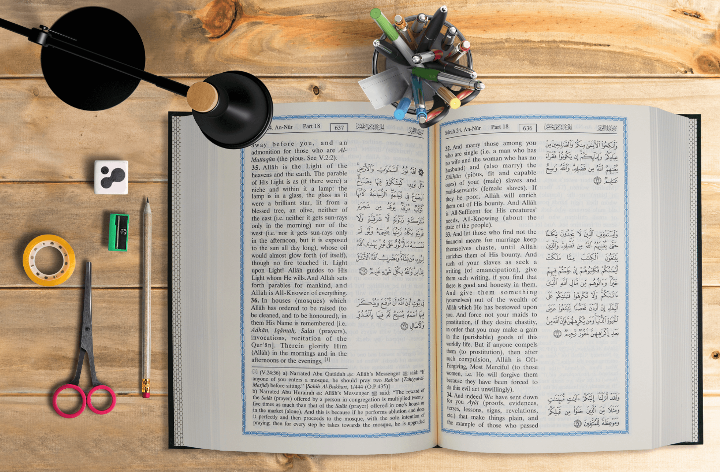 The Noble Quran, Arabic & English, Medium size